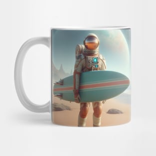 Space Surfer Red Planet Mug